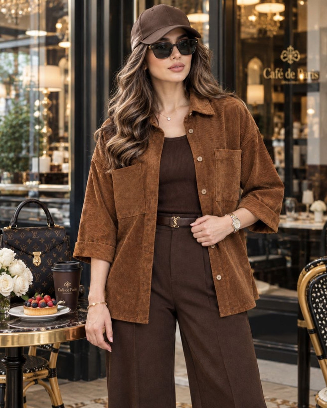شومیز مانتویی کوتاه زنانه مخمل مدل ژینا فری سایز۳۸ تا ۵۴ و با ضمانت اصالت کالا