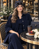 شومیز مانتویی کوتاه زنانه مخمل مدل ژینا فری سایز۳۸ تا ۵۴ و با ضمانت اصالت کالا